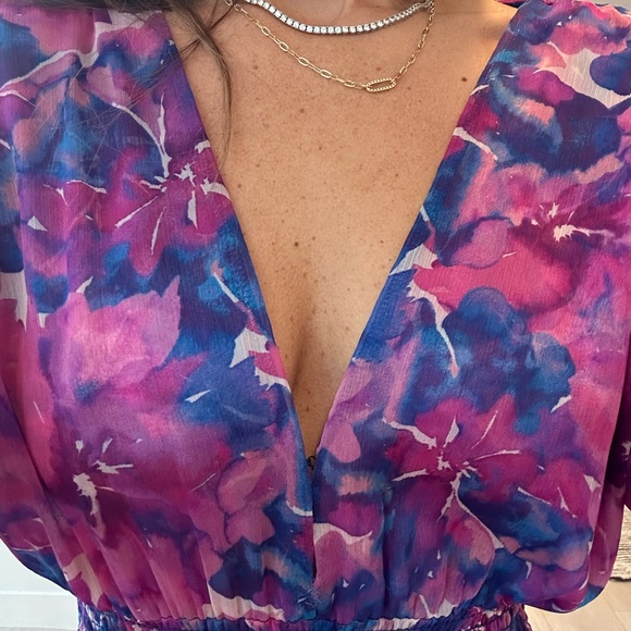 Misa Los Angeles Colorful Tie-Dye Dress - Picture 3 of 5